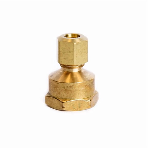 1/4 in. Compression X 3/8 in. D FPT Brass Coupling