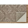 thumbnail image 4 of Feizy Fiona Transitional Ikat, Taupe/Ivory/Brown, 5' x 7'6" Area Rug Sheen Fade Resistant Bohemian & Eclectic Damask Design Carpet for Living Dining Bed Room, 4 of 7