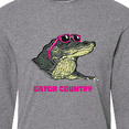 thumbnail image 4 of Inktastic Gator Country Sunny Gator in Pink Sunglasses Long Sleeve T-Shirt, 4 of 5