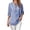 #158-Navy, variant on Warop Women's Plaid Elegant V Neck 3/4 Sleeve Button Down Blouse Shirt with Sleeve Tab for Office Work Daily Wear