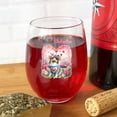 thumbnail image 4 of Hello Valentine’s Day Shetland Sheepdog Flower Crown Romantic Pink Floral 15oz Stemless Wine Glass Mug Sheltie Dog Lover Gifts Wine Glasses Cup - 00031, 4 of 5