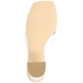 thumbnail image 5 of Journee Womens Chazz Vegan Leather Block Heel Sandals, 5 of 8