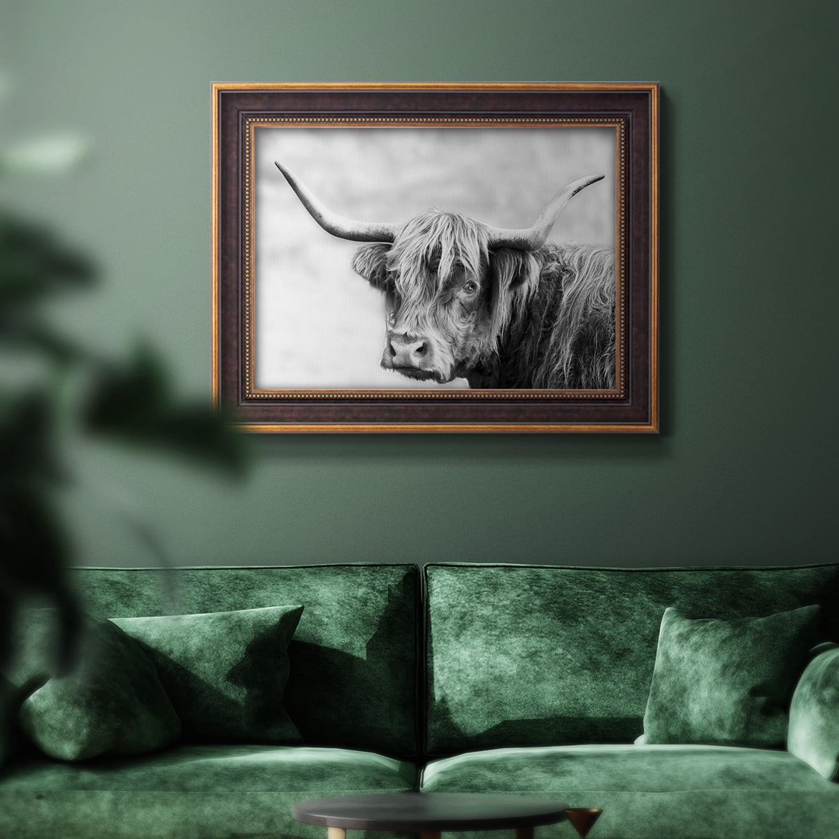 Hairy Highland Hazy Day Premium Framed Canvas- Ready to Hang