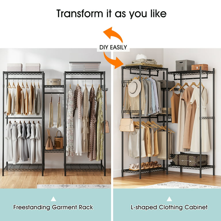 Kuvadiya Sales Plastic Hanging Closet Organizer 5 Layers DIY Folding  Wardrobe Storage Rack Hanging Storage Shelving Hook Underwear Bra Clothes  Pants Tie Storage Rack : : Home & Kitchen
