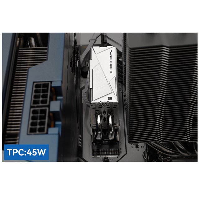 Disipador De Calor Disipador de calor del radiador SSD 4 tubos de calor AGHP con ventilador PWM 3010 de 4 pines para M.2 2280 Ndcxsfigh Para estrenar
