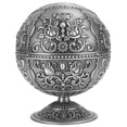 thumbnail image 1 of Keenso Decoration Vintage Ashtray Tellurion Shape Dragon Pattern Zinc Alloy With Lid Windproof Home Decor Craft Metal, 1 of 8
