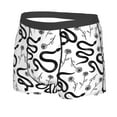 thumbnail image 5 of Goofa Hand Drawn Snake Printed Men's Boxer Briefs Underwear, Moisture-Wicking Underwear, Trunk,Soft and Breathable Cotton Underwear-XX-Large, 5 of 9