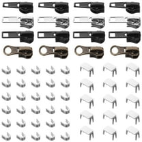 1 Set of Zipper Pullers Replacements Zipper Repair Kit Metal Clothing Bag Zipper Pullers Heads Set