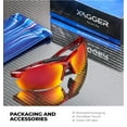 thumbnail image 6 of Xagger Polarized Lightweight UV400 Wrap Around Sport Sunglasses for Men Women Baseball Softball Running Glasses, 6 of 6