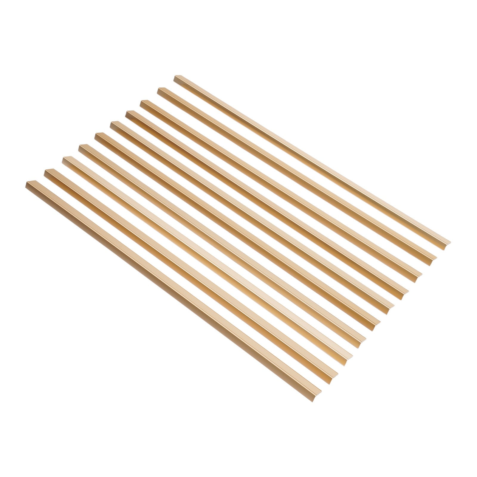 Stair Edge Protector, Stair Corner Trim Strips, Step Edge Trim for Schools, Daycare Centers, Kindergartens, Hospitals, Shopping Centers (35.43*1.18*0.79 in)-Gold