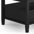 thumbnail image 6 of Simpli Home Warm Shaker Solid Wood Transitional 48 inch Wide Coffee Table with 2 14 inch Wide End Tables in Black (Set of 3), 6 of 12