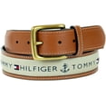 thumbnail image 2 of Tommy Hilfiger Men's Ribbon Inlay Belt Khaki 11TL02X032, 2 of 5