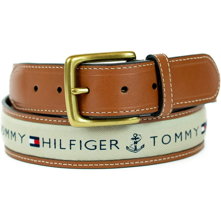 Tommy Hilfiger Leather Reversible Belt in Blue for Men