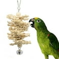 Mimic Foraging Real Parrot Natural Wood Perch Stand Toy For Small