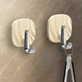 thumbnail image 1 of Djiypn Adhesive Hooks Heavy Duty 15lb(Max) Wall Hooks, 2 Pack Self Adhesive Plastic Towel Rack for Coat Robe, Waterproof Oilproof Rustproof for Bathroom Shower Kitchen Office, 1 of 8