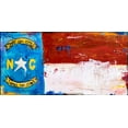 thumbnail image 2 of Ashley, Erin 14x9 White Modern Wood Framed Museum Art Print Titled - NC Flag, 2 of 4