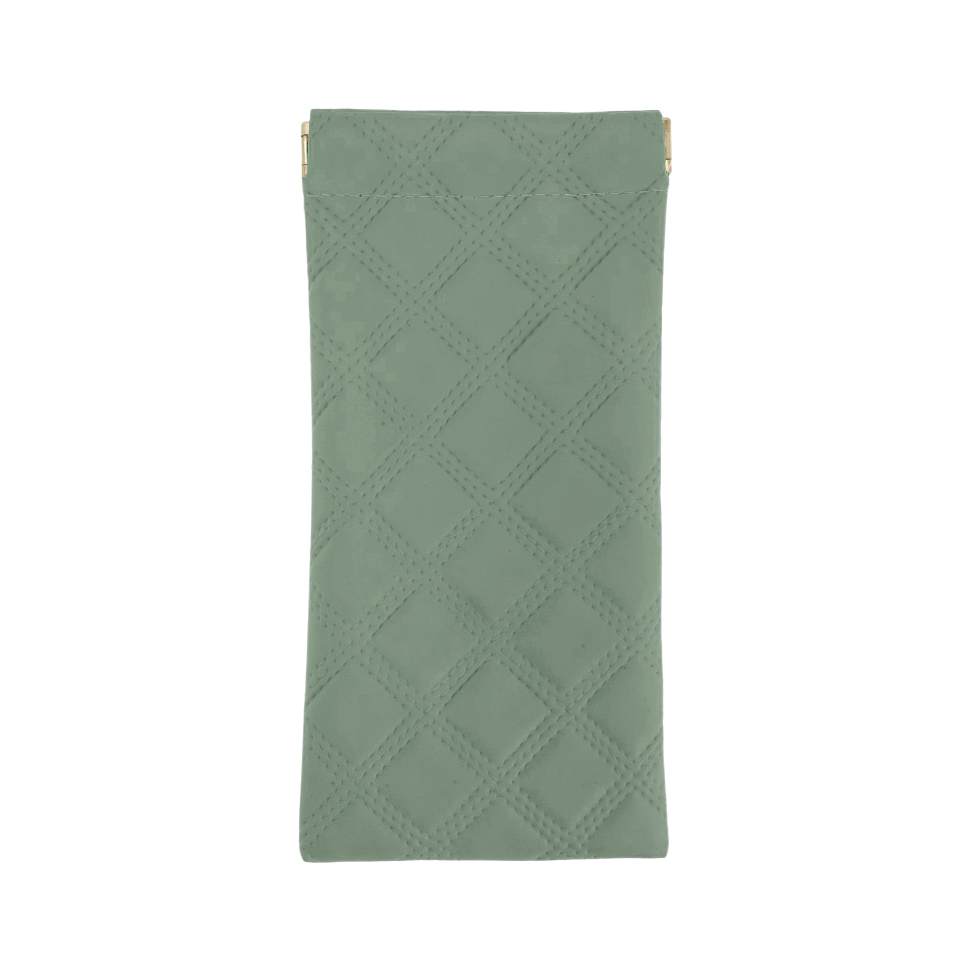 Unique Bargains Faux Leather Squeeze Portable Eyeglasses Case 6.89"x3.35"(L*W) Green