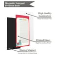 thumbnail image 4 of Inkdotpot Pack of 6 Funny Magnetic Dry Erase List For Fridge, Wipe Clean w/ NoStain, Quick Notes Shopping & Grocery List Whiteboard for Fridge, 8.75" x 3.8"(Llama), 4 of 6