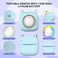 thumbnail image 4 of Print Pods Mini Printer Portable Thermal Sticker Printer with Rolls Thermal Paper and Sticker tooth Wireless Printer for iOS & Android Inkless Pocket Printer for Photo Note (Pink), 4 of 7