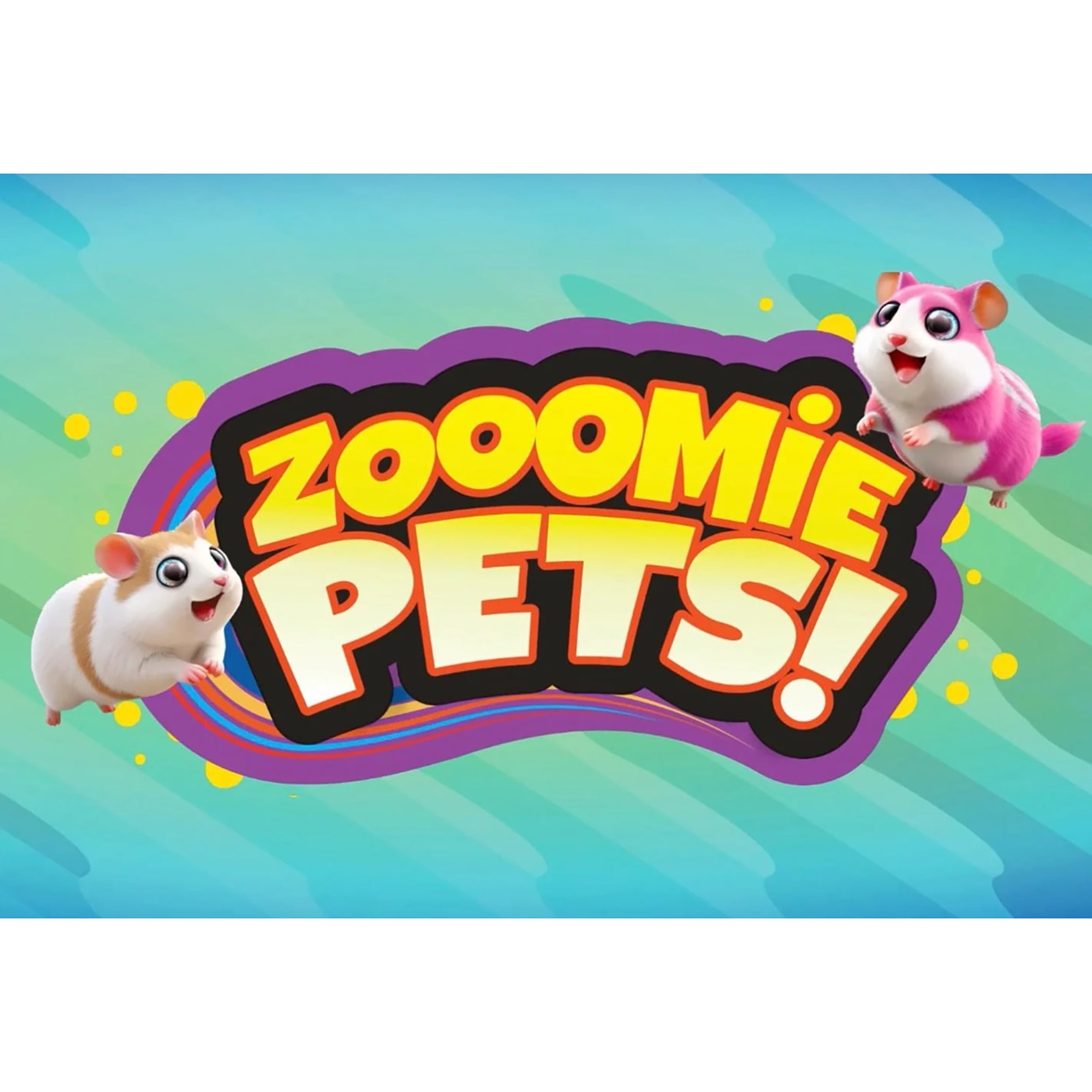 Lanard: Zooomie Pets: Bundle Pack - Rollin’ Ball & Zoomin’ Wheel - 2 Electronic Toy Hamster Animals, Motion Activated Sounds, Scurries-Spins, Kids 3+