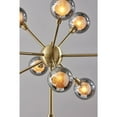 thumbnail image 4 of Adesso Starling 70" 9-Light Dimmable LED Antique Brass Floor Lamp with Smoke Glass Globes, 4 of 7