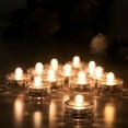 thumbnail image 3 of BalsaCircle 12 Pieces Warm White LED Small Submersible Lights Vases Party Catering, 3 of 8
