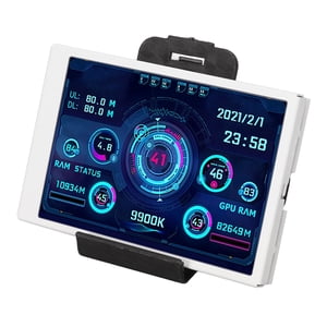 Moniteur informatique Temp, PC Affichage du panneau de capteur 320x480 USB Interface de type C IPS Affichage complet pour le blanc de bureau