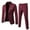 C194/Red, variant on Vividxx Men's Suit Slim 2 Piece Suit Business Wedding Party Jacket Vest & Pants Coat Set Long Sleeve