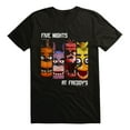 thumbnail image 3 of Five Nights At Freddy's T-Shirt Men's Character Columns Horror Game Adult Tee, 3 of 5
