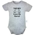 thumbnail image 5 of iDzn Pack of 2, This Boy Loves His Auntie & I Make Nana's Heart Full Funny Rompers For Babies, Newborn Baby Unisex Bodysuits, Infant Jumpsuits, Toddler 0-24 Months Kids One-Piece Oufits, 5 of 5