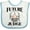 White and Blue, variant on Inktastic Future Judge Cute Boys or Girls Baby Bib