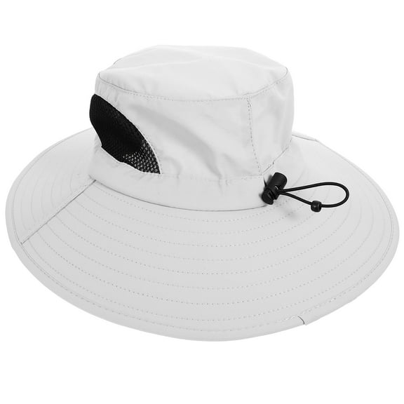 SWETRACE Hiking Sun Hat in Light Grey with Wide Brim and Uv Protection for Men and Women