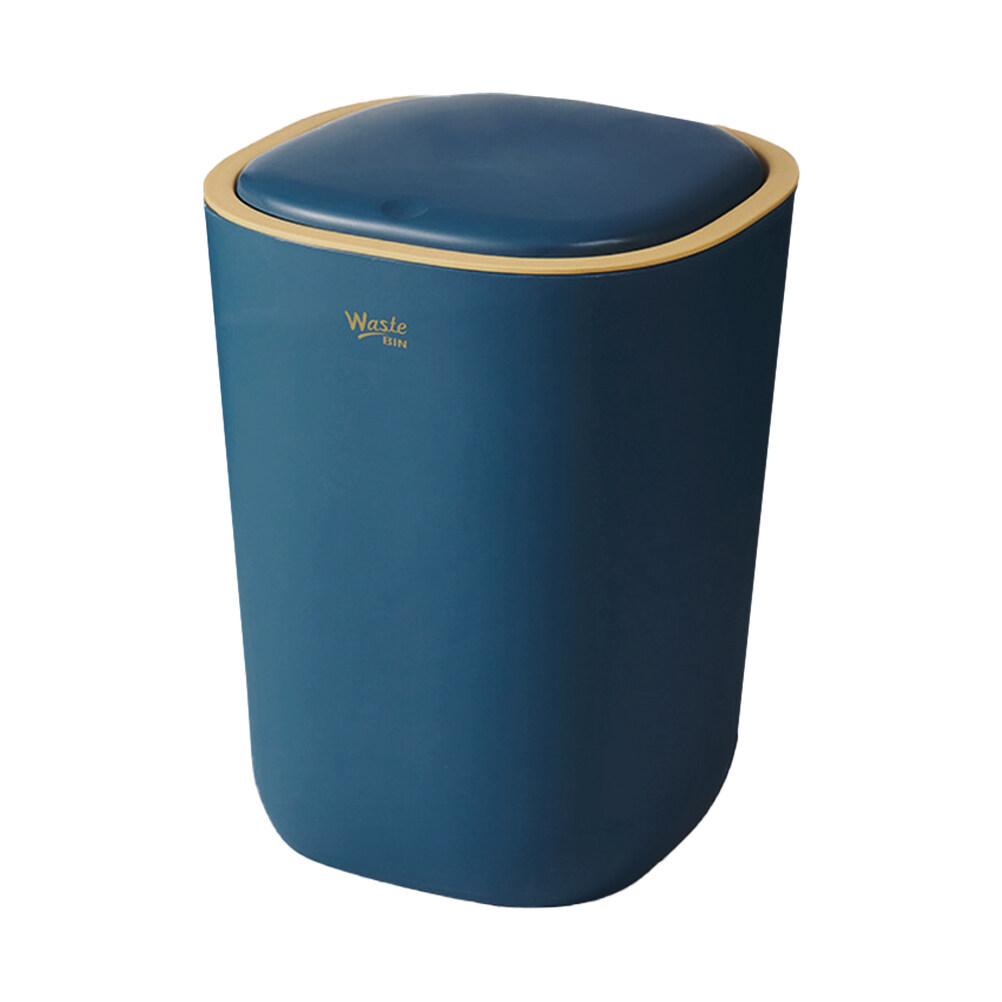 NUOLUX Useful Household Trash Can Kitchen Waste Container Lid Bedroom