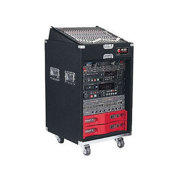 Odyssey Cases CXP1114W New Cxp Series Pro 11U Slant & 14U Vertical W/ Wheels