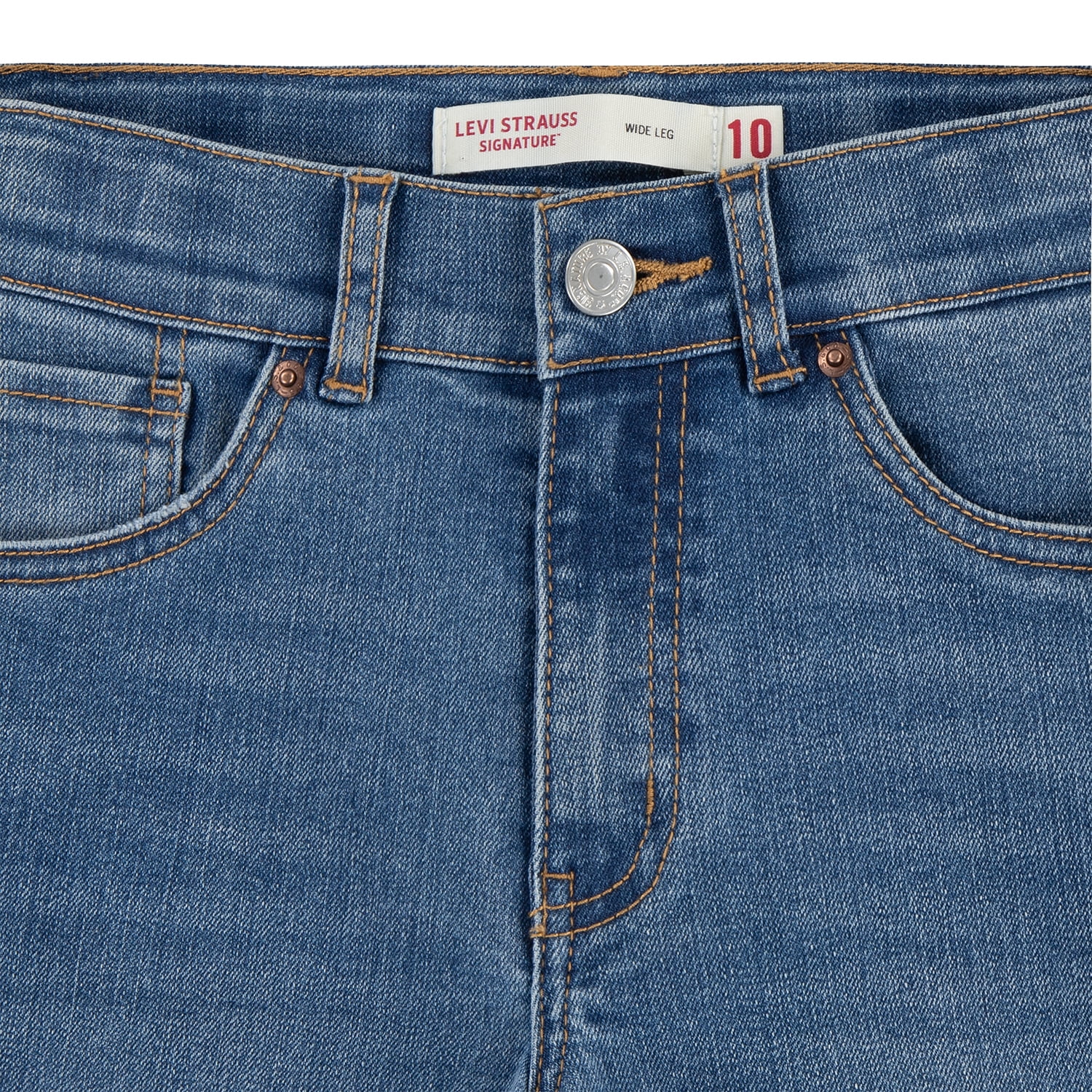 Levi Strauss Signature Girls Wide Leg Jeans, Sizes 5-18
