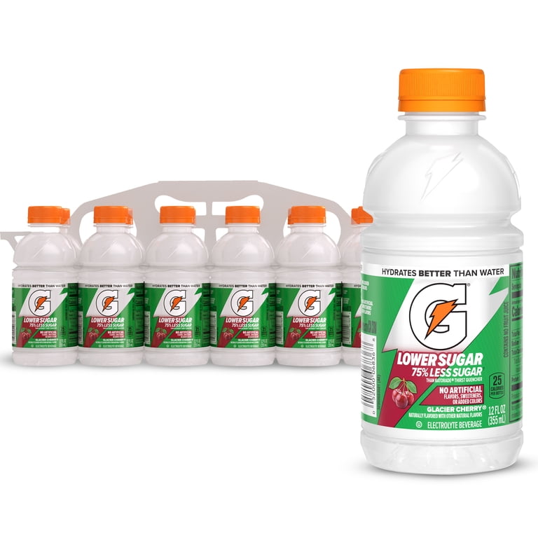 Gatorade Lower Sugar Glacier Cherry, 12 fl oz, 12 Pack photo 1