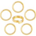thumbnail image 1 of SNNROO 1Box 900 Pcs Silver Iron Split Rings Double Loop Jump Ring 4mm 5mm 6mm 7mm 8mm 10mm Chainmail Link for Jewelry Making, 1 of 5