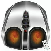 Belmint Shiatsu Foot Massager with Heat, Deep-Kneading, 5 Pressure Settings, Non Slip Rubber Feet