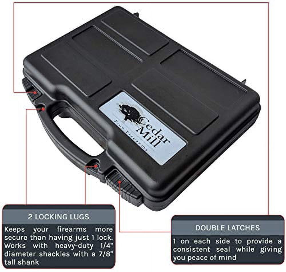 CEDAR MILL FINE FIREARMS Hard Case Steel Metal, 12"