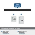 thumbnail image 3 of Amerock Cityscape 3-3/4 inch (96mm) Center-to-Center Matte Black Cabinet Pull - 10 Pack, 3 of 5