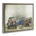 thumbnail image 3 of Stupell Industries Rustic Trucks with Country Flowers Transportation Painting Brown Floater Framed Canvas Art Print Wall Art, 31 x 25, 3 of 9