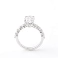 thumbnail image 4 of Oryn Jewelry Cushion Cut 1.9 Ct Moissanite Rings - 14K White Gold Plated Solitaire Jewelry - Elegant Solo Engagement Ring for Women - Bridal Wedding, 4 of 5