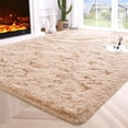 thumbnail image 1 of Alfombra de Área Noahas Beige Esponjosa para Dormitorio y Sala 120x160 cm, 1 of 7