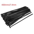 thumbnail image 5 of Uxcell Bridas de Cable Reutilizables Bridas de Cable Ajustables Envolturas de Cable de Nylon 15.75" x 0.29" Negras 100pcs, 5 of 5