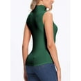 thumbnail image 5 of MANIFIQUE Women Sleeveless Mock Turtleneck Tank Tops Slim Fit Stretchy Layer Tee Shirts, 5 of 7