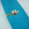 thumbnail image 2 of Cartoon Jackalope Square Tie Bar Clip Clasp Tack- Silver or Gold, 2 of 4