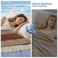 thumbnail image 2 of Blue Brown Cooling Blanket,Lightweight Breathable Summer Throw Blanket with Double Sided Cold Effect,Farmhouse Wood Grain Vintage Vertical Striped Picnic Blankets Bed Sheet for Hot Sleepers 50"x60", 2 of 8