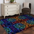 thumbnail image 3 of 2.7'x5' Area Rugs, Boho Indoor Outdoor Area Rug for Living Room Bedroom, Modern Geometric Abstract Art Colorful Ethnic Washable Bathroom Rugs Kitchen Floor Carpet Mats Home Decor Aesthetic, 3 of 8