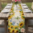 thumbnail image 4 of Summer Sunflowers Table Runner 72 Inches, Country Botanical Budding Flowers Bed Runner Dresser Scarves Tabletop for Indoor Outdoor Parties/Ceremony/Banquet, 18" x 72", 4 of 9