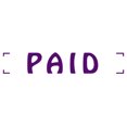 thumbnail image 1 of Printtoo Paid Self Inking Rubber Stamp Pre-Inked Office Stamp- Home Office Business Stationery, Purple- 42 x 9 mm, 1 of 7